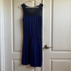 Casual Blue The Limited Midi Dress with Mesh Back and‎ Cinch Waist